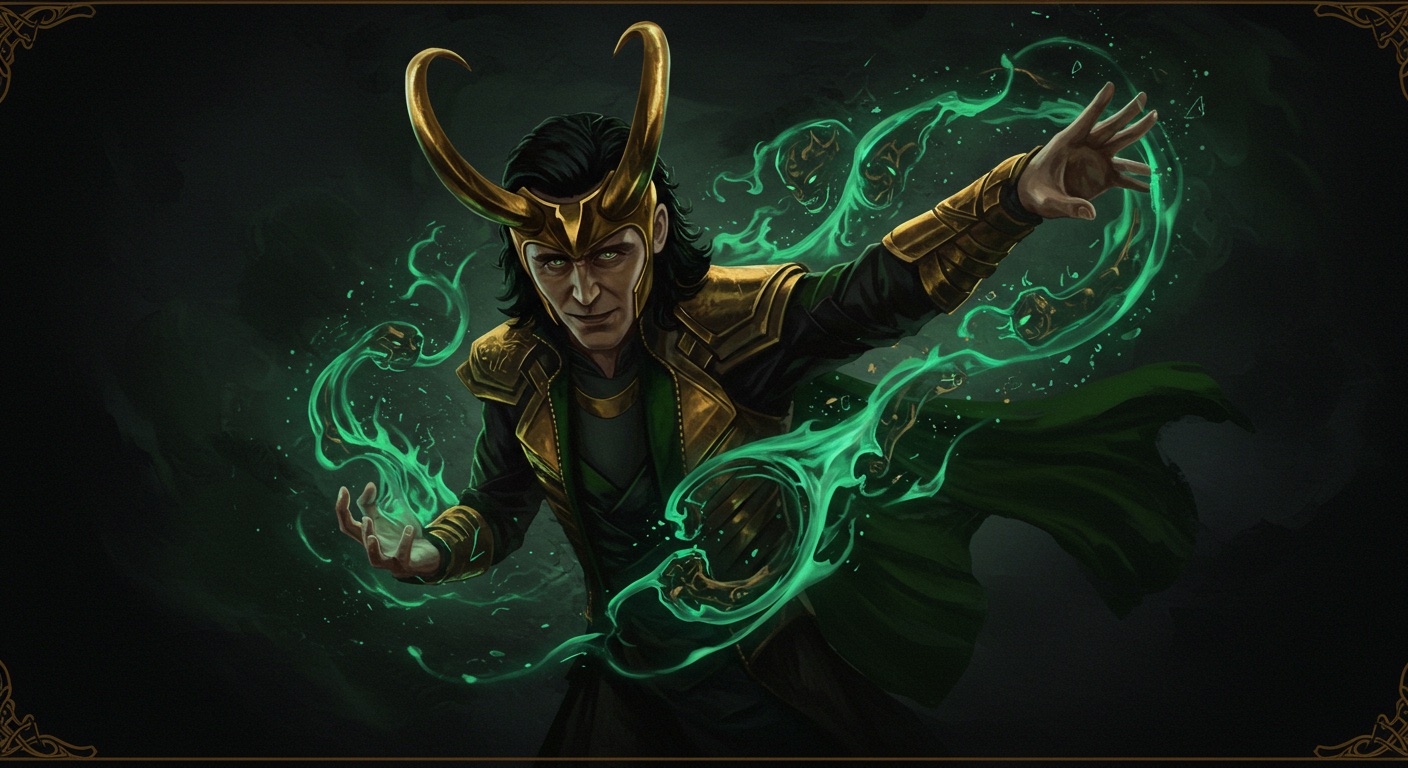 Loki — illustration, mythologie nordique