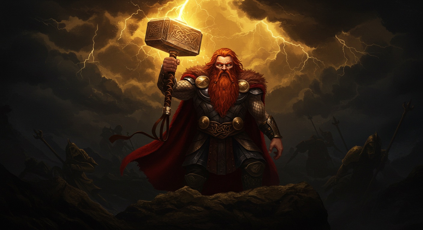 Thor — illustration, mythologie